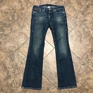 TRUE RELIGION BLUE BECKY BOOT CUT JEANS